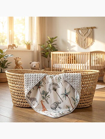 Lichtgewicht minky deken, safari | sevira kids