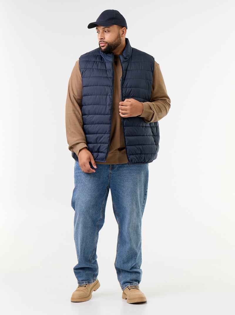 Lichtgewicht mouwloze bodywarmer Blauw - Kiabi