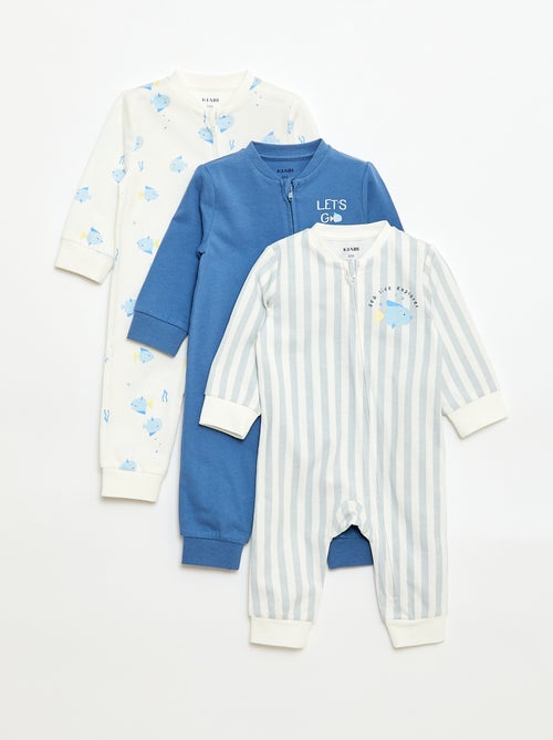 Lichtgewicht ribpyjama zonder voetjes - Kiabi