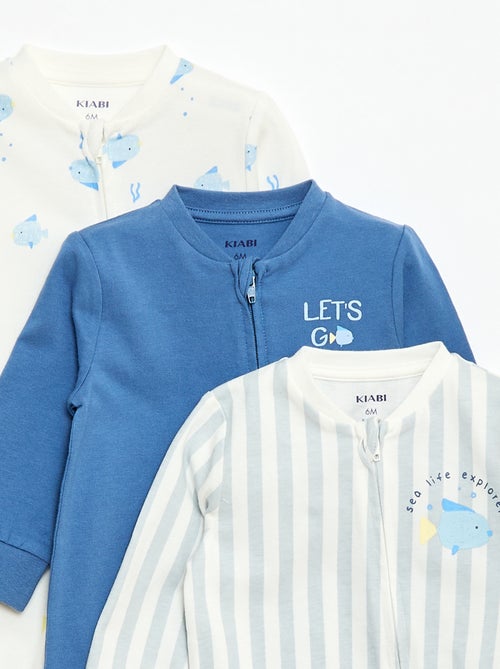 Lichtgewicht ribpyjama zonder voetjes - Kiabi