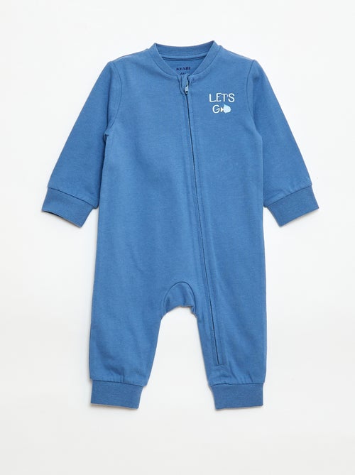 Lichtgewicht ribpyjama zonder voetjes - Kiabi