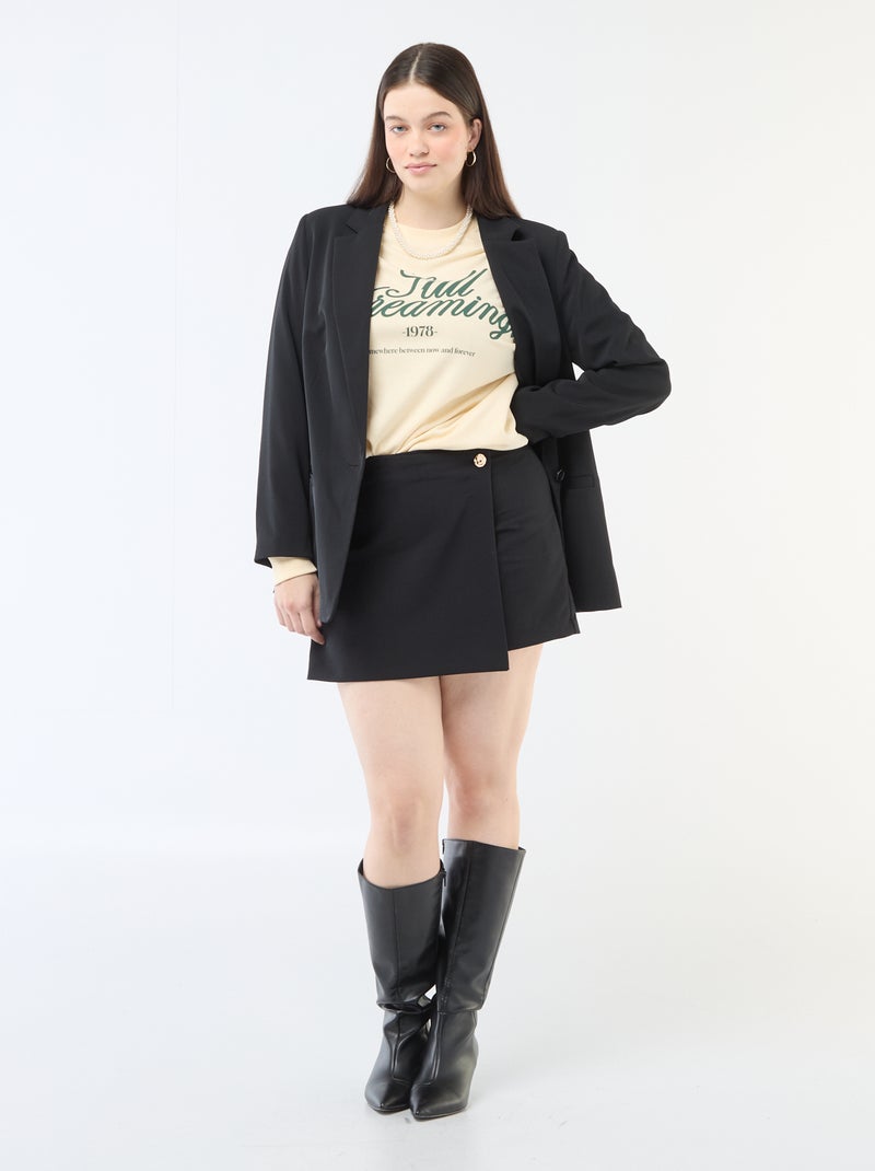 Lichtgewicht sweater van French Terry met opschrift Wit - Kiabi