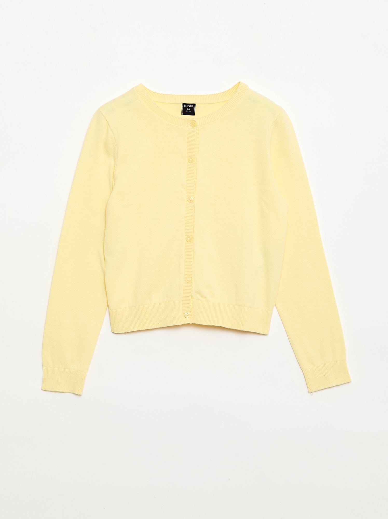 Lichtgewicht vest met ronde hals effen