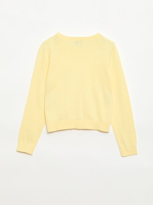 Lichtgewicht vest met ronde hals effen - Kiabi