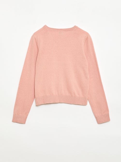 Lichtgewicht vest met ronde hals effen - Kiabi