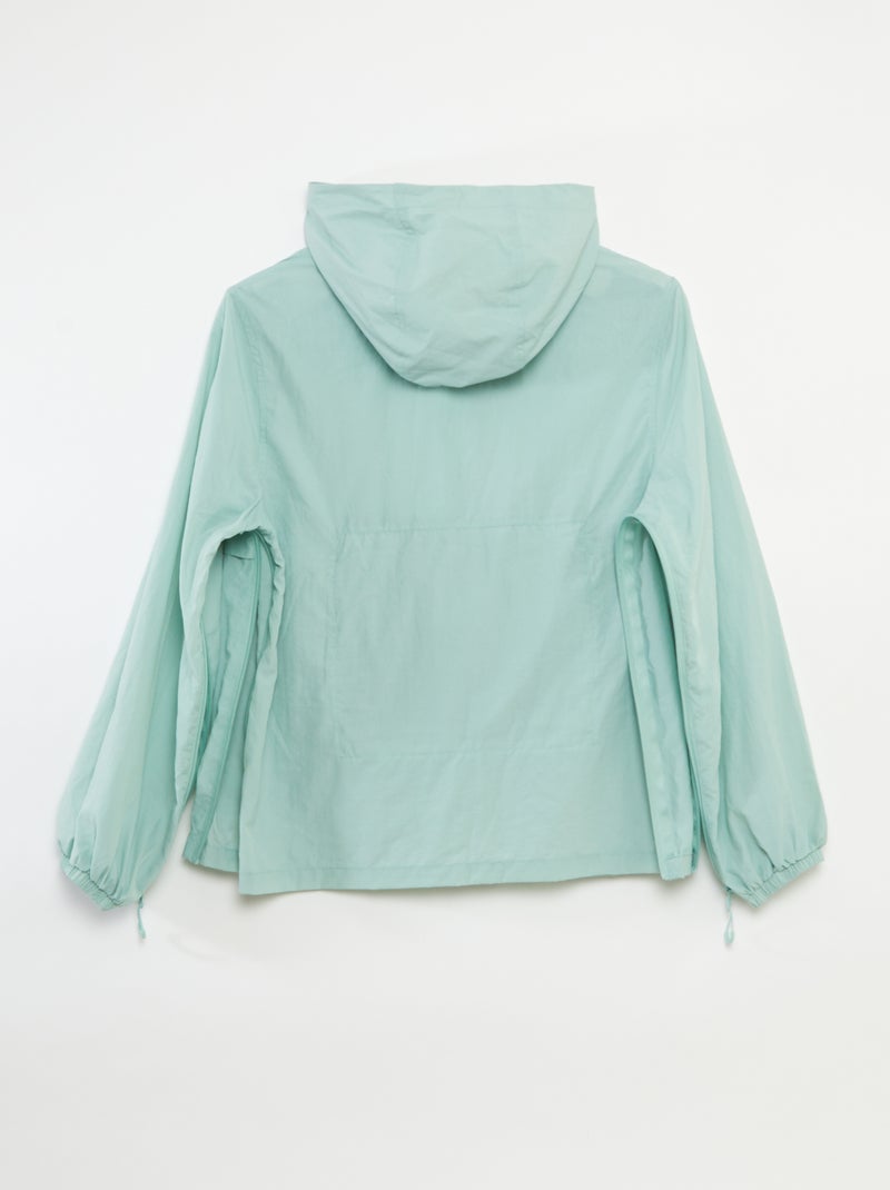 Lichtgewicht windjack - gemakkelijk aan te trekken collectie GROEN - Kiabi
