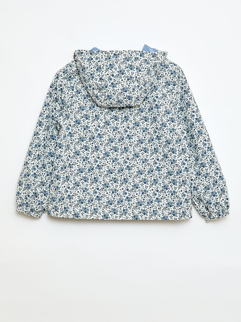 Lichtgewicht windjack met capuchon - gemakkelijk aan te trekken collectie Wit - Kiabi