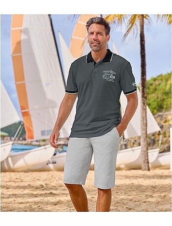 Chinobermuda van stretch twill - atlas for men