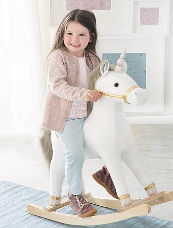 Licorne à bascule avec selle et bride ROBA