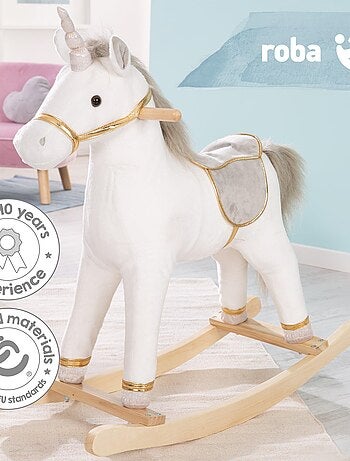 Licorne à bascule avec selle et bride ROBA