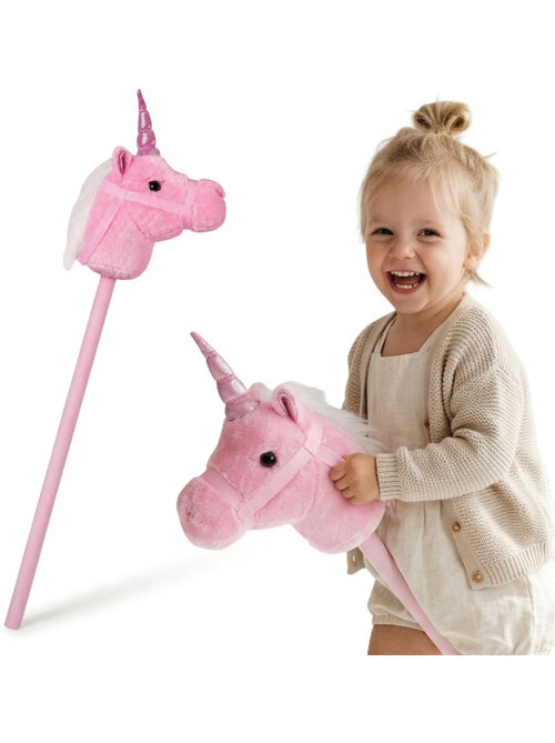 Licorne à bâton hobby horse peluche douce mamabrum dès 18 mois 80 cm - Kiabi Licorne à bâton hobby horse peluche douce mamabrum dès 18 mois 80 cm - Kiabi