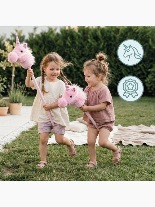Licorne à bâton hobby horse peluche douce mamabrum dès 18 mois 80 cm - Kiabi Licorne à bâton hobby horse peluche douce mamabrum dès 18 mois 80 cm - Kiabi