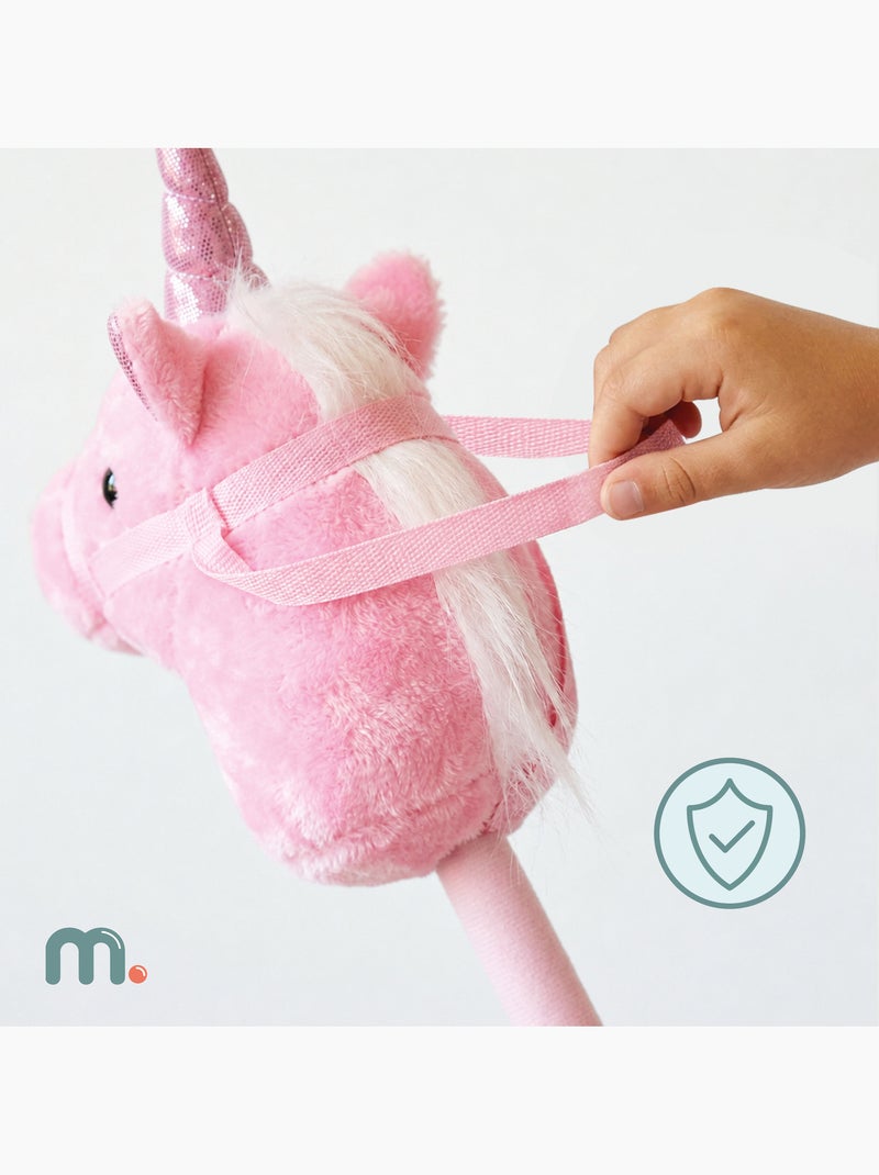 Licorne à bâton hobby horse peluche douce mamabrum dès 18 mois 80 cm N/A - Kiabi
