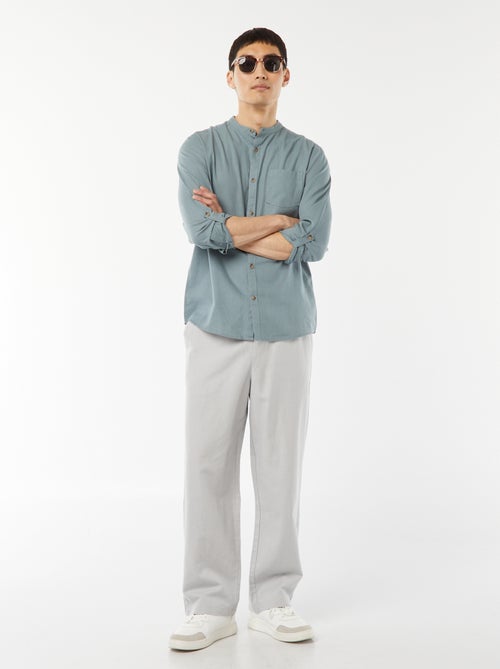 Liinnen overhemd met Maokraag - Kiabi