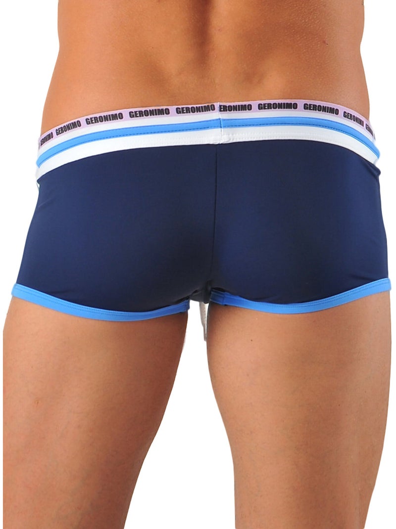 Lijnen zwemshort Marineblauw - Kiabi
