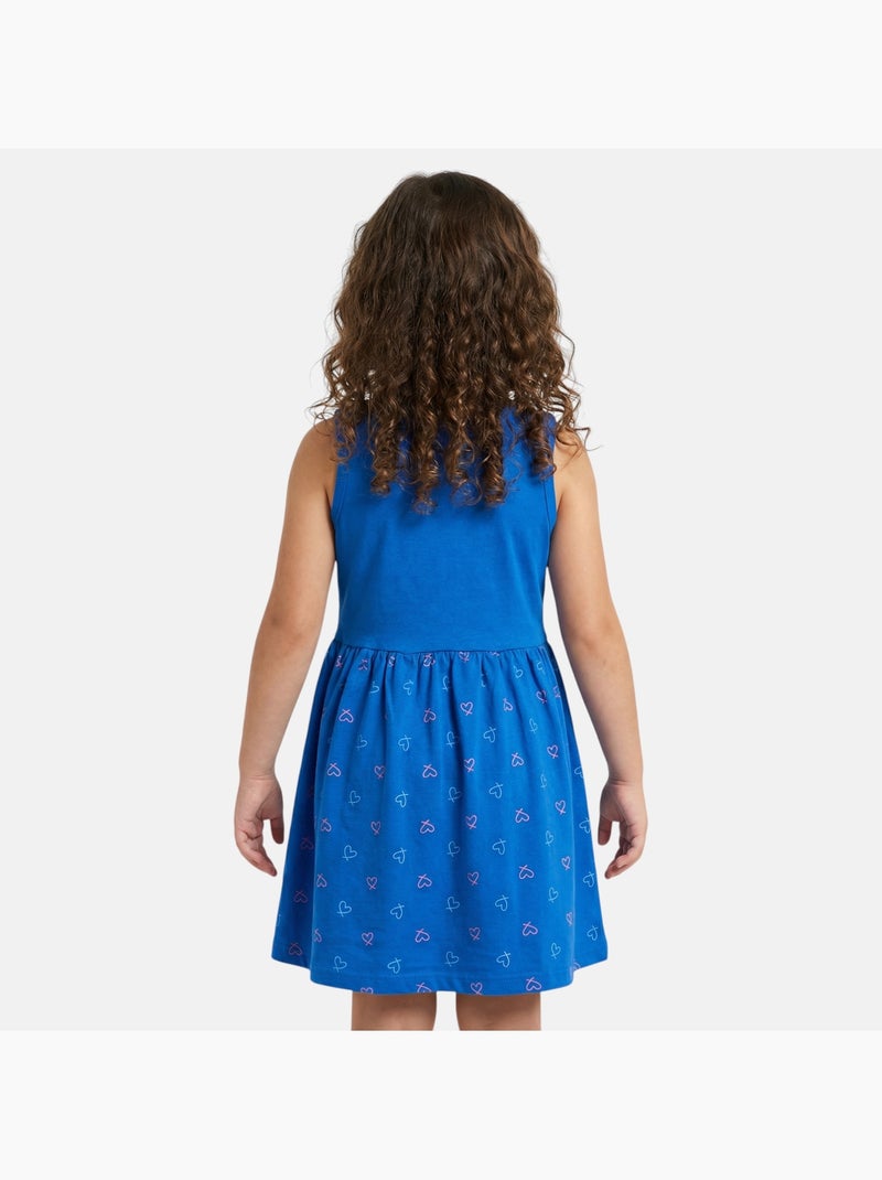 Lilo & Stitch - Jurk Lilo en Stitch meisje Blauw - Kiabi