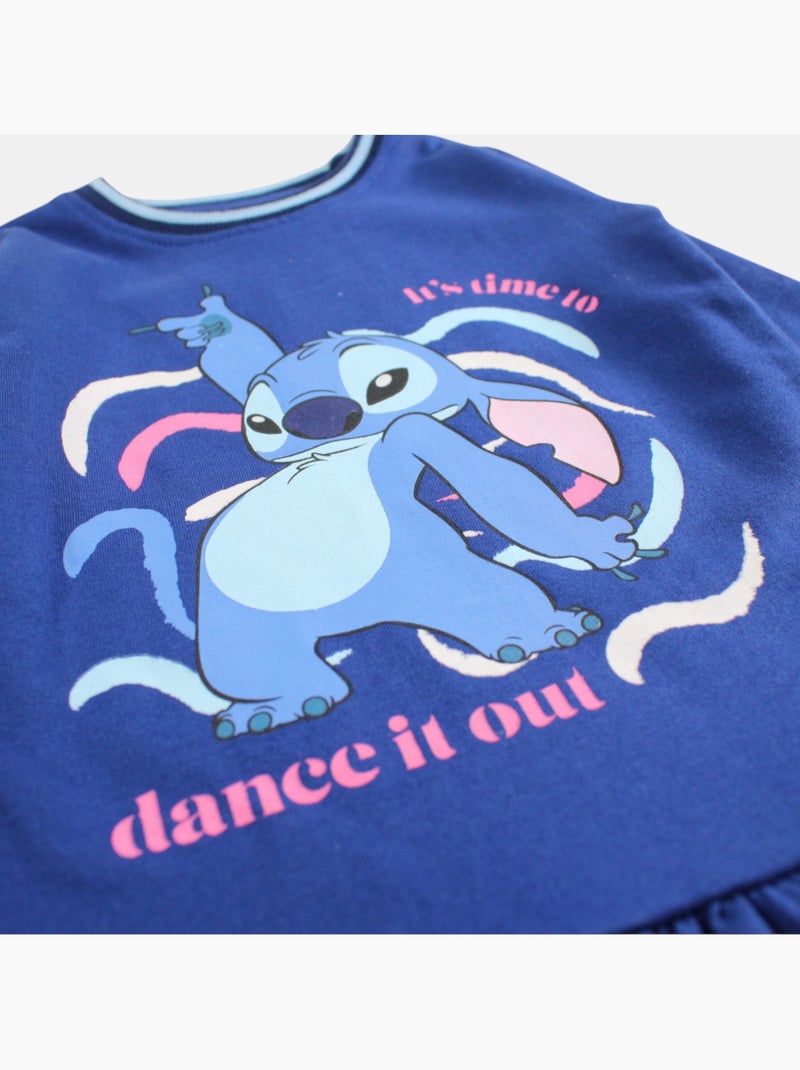Lilo & Stitch - Jurk Lilo en Stitch meisje Marineblauw - Kiabi