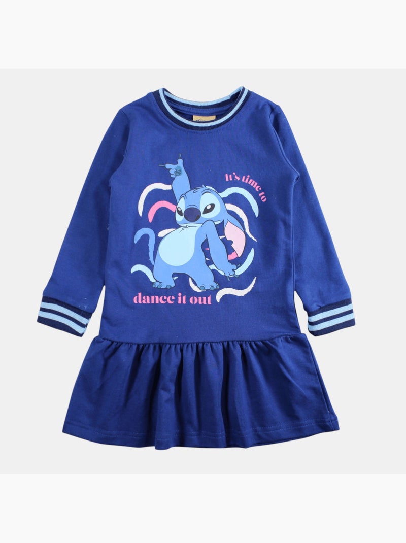 Lilo & Stitch - Robe manches longues avec personnage Bleu marine - Kiabi