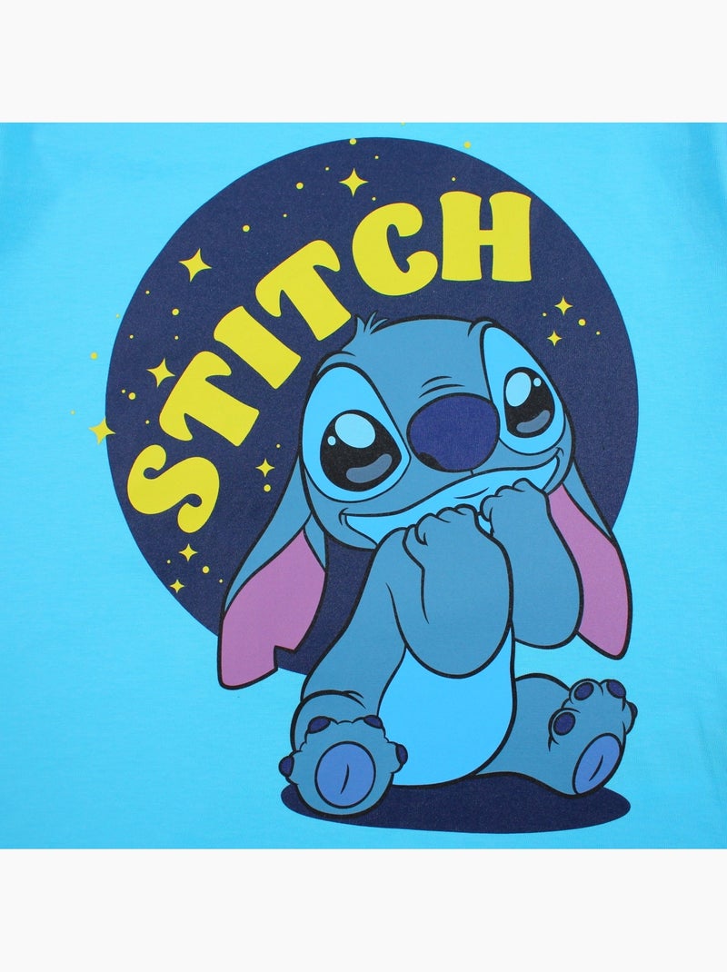Lilo & Stitch - T-shirt korte mouwen Lilo en Stitch jongen Blauw - Kiabi