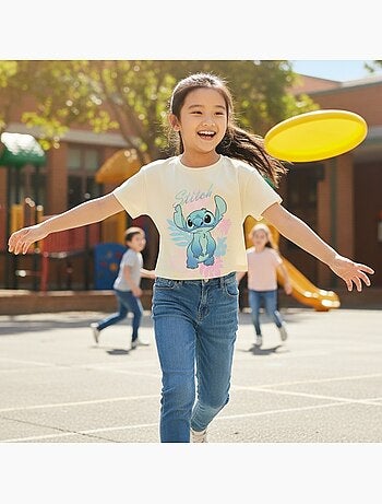 Lilo & Stitch - T-shirt korte mouwen Lilo en Stitch meisje