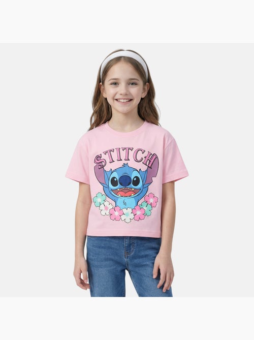 Lilo & Stitch - T-shirt korte mouwen Lilo en Stitch meisje - Kiabi