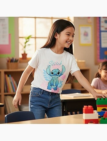 Lilo & Stitch - T-shirt korte mouwen Lilo en Stitch meisje