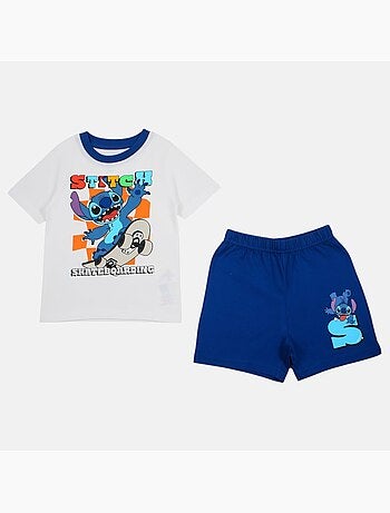Lilo & Stitch - T-shirt manches courtes personnage avec short