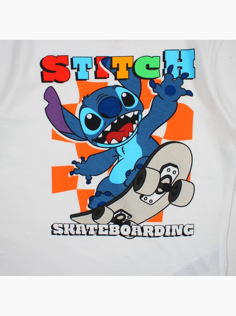 Lilo & Stitch - T-shirt manches courtes personnage avec short Bleu marine - Kiabi