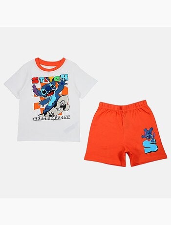Lilo & Stitch - T-shirt manches courtes personnage avec short