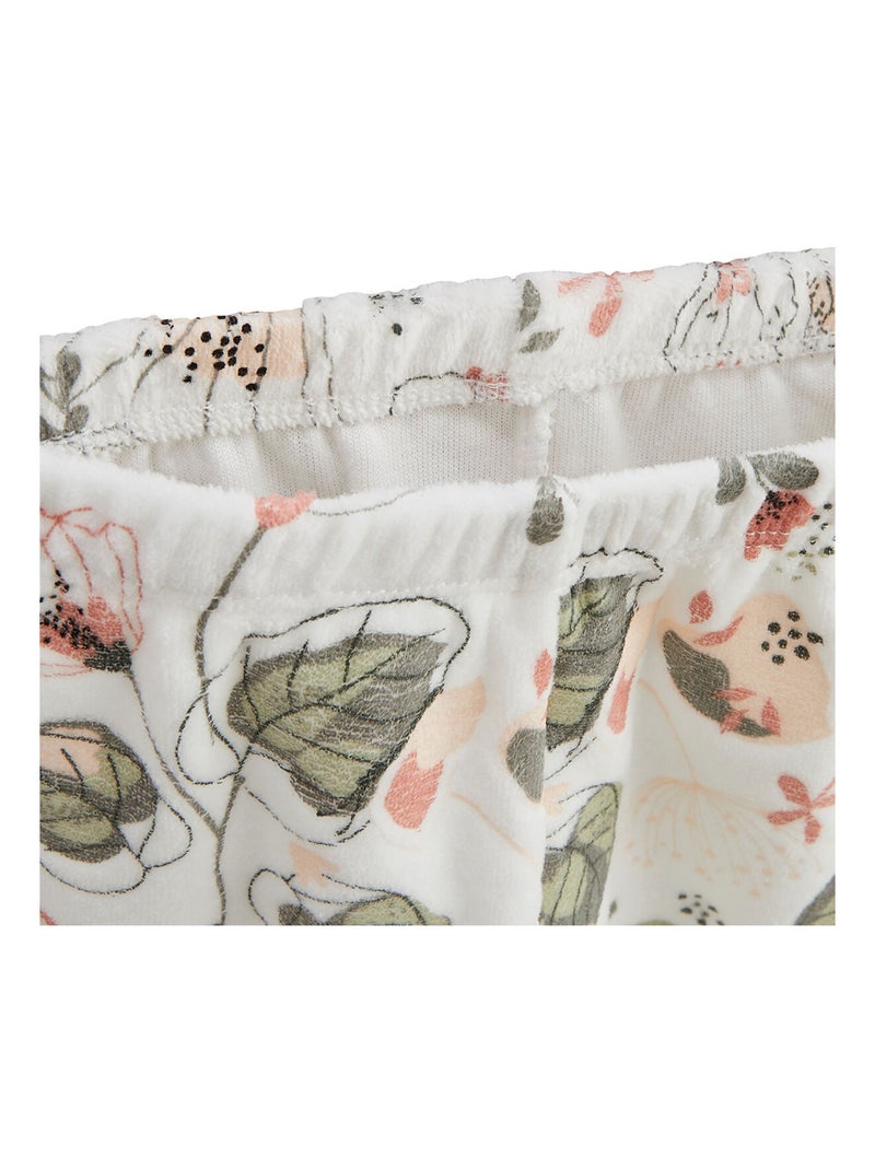 Lily 2-delige velours kinderpyjama Kaki - Kiabi