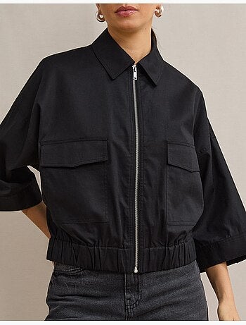 Linnen bomberjas, mo fashion