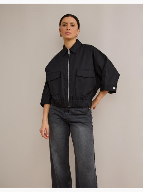 Linnen bomberjas, mo fashion - Kiabi