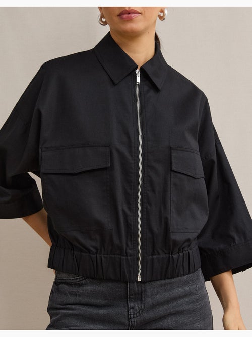 Linnen bomberjas, mo fashion - Kiabi