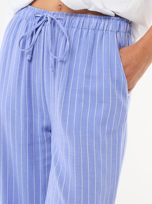 Linnen broek met 2 zakken - Kiabi