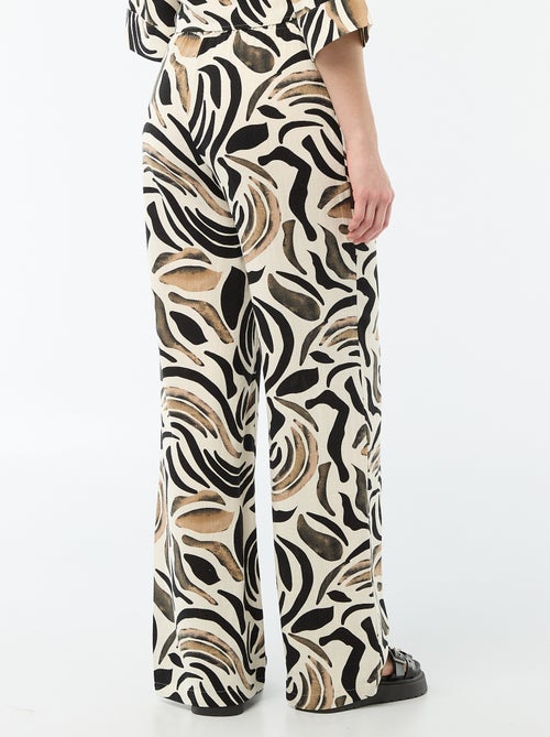 Linnen broek met 2 zakken - Kiabi