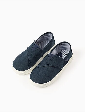 Linnen espadrilles met klittenbandsluiting