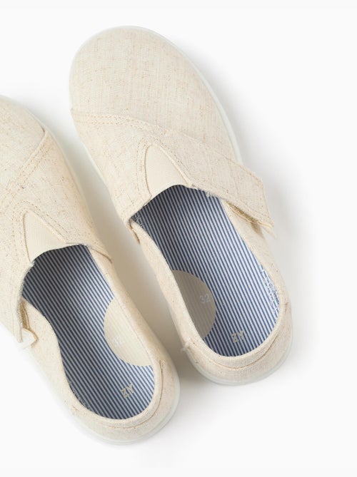 Linnen espadrilles met klittenbandsluiting - Kiabi Linnen espadrilles met klittenbandsluiting - Kiabi