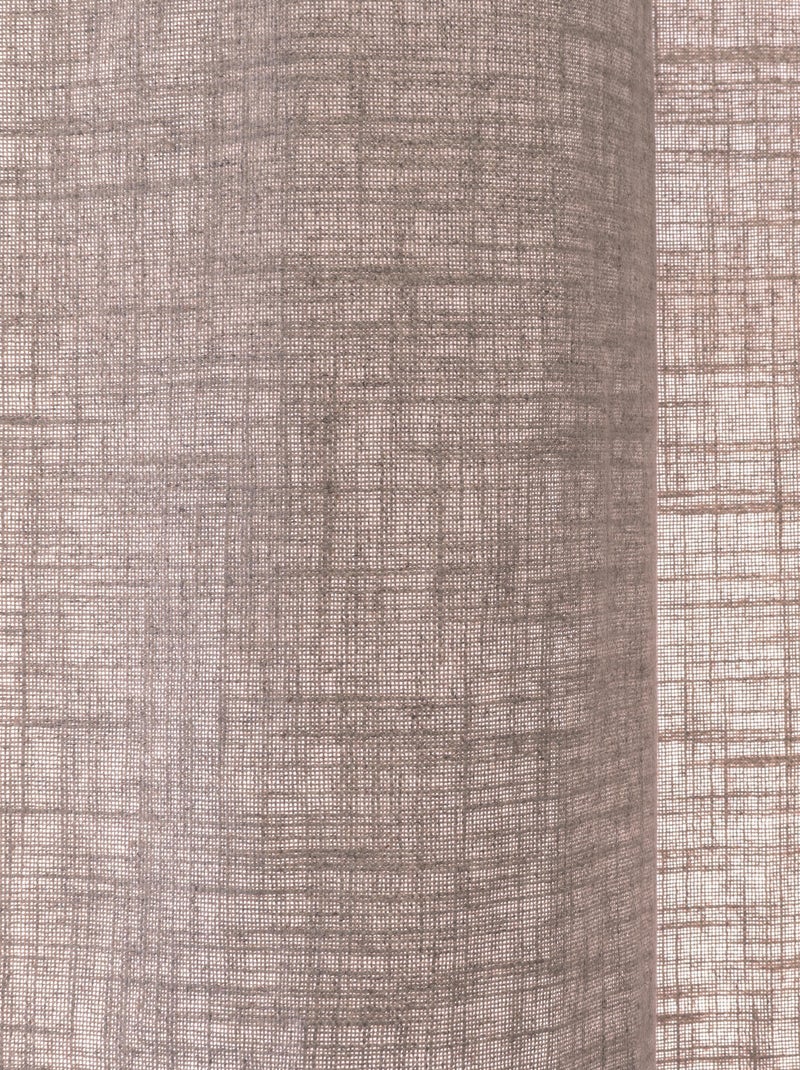 Linnen gordijn Basic "Happyfriday" Beige - Kiabi