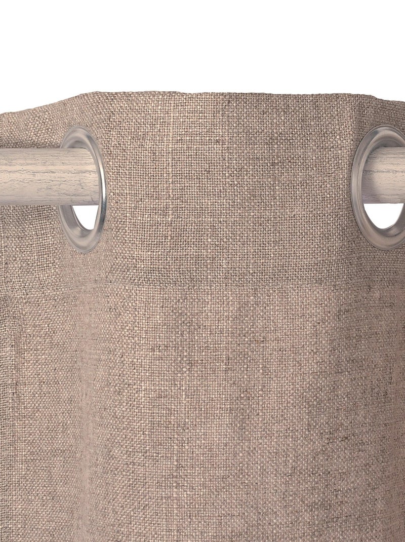 Linnen gordijn Basic "Happyfriday" Beige - Kiabi
