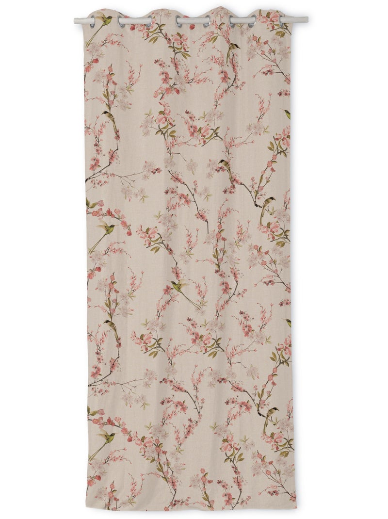 Linnen gordijn Chinoiserie "Happyfriday" Multicolor - Kiabi
