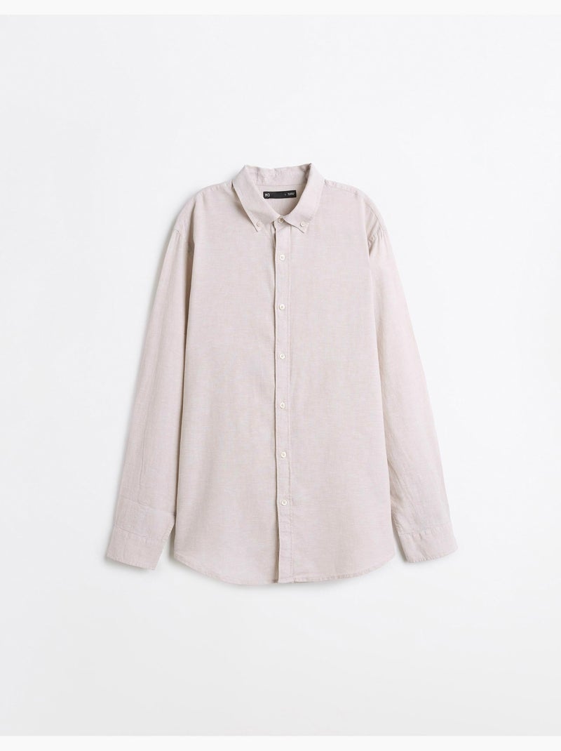 Linnen Hemd, MO Fashion Grijs - Kiabi
