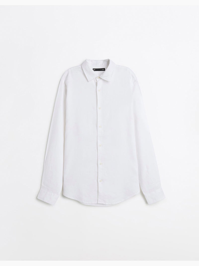Linnen Hemd, MO Fashion Wit - Kiabi
