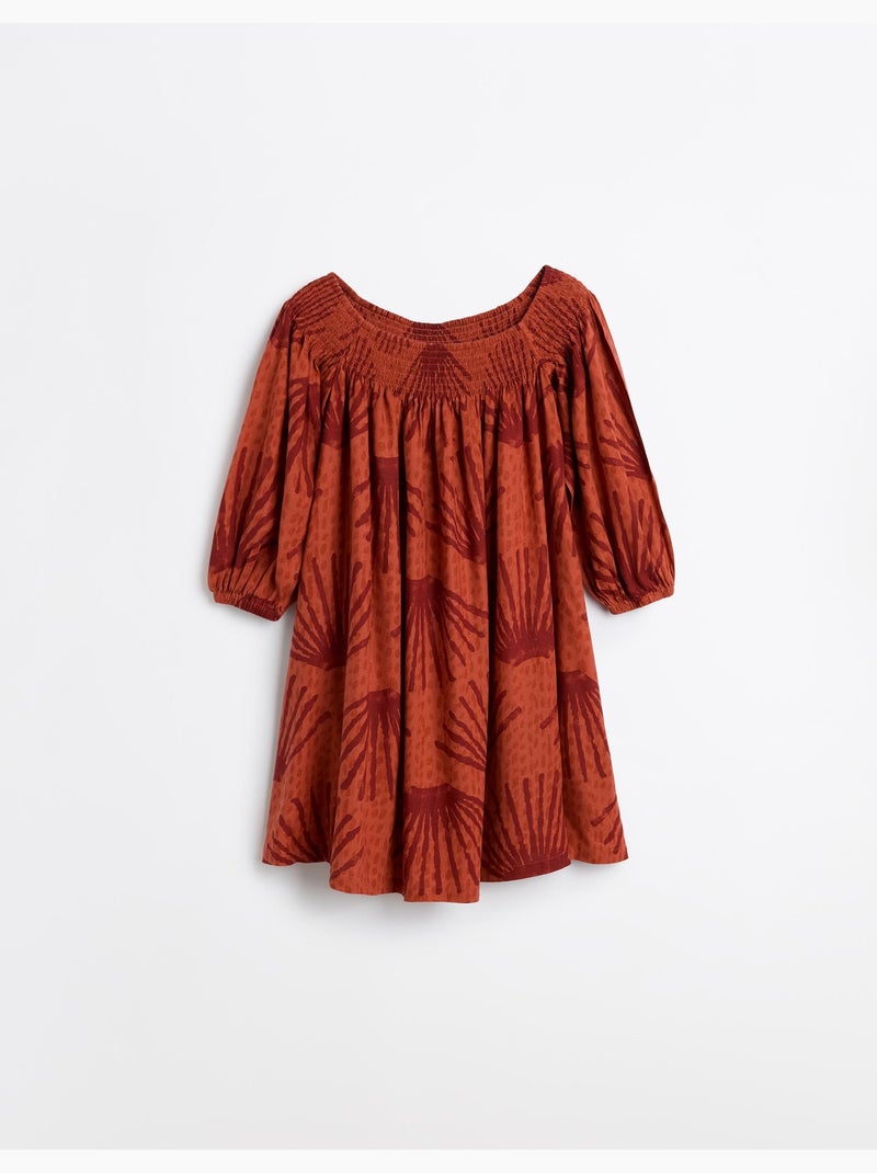 Linnen jurk, mo fashion Rood - Kiabi