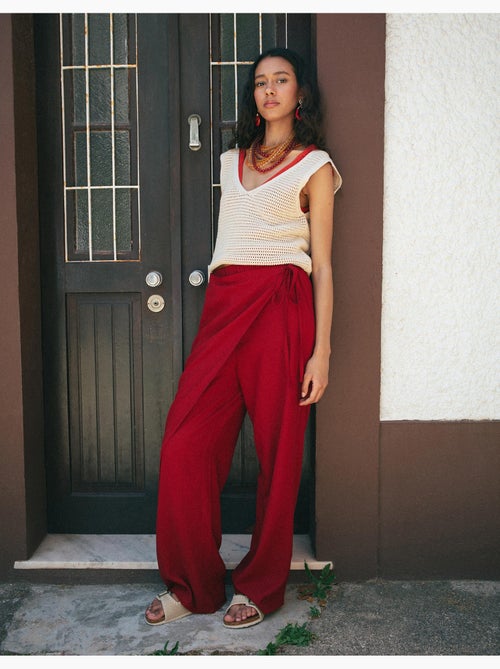 Linnen pareo broek, mo fashion - Kiabi