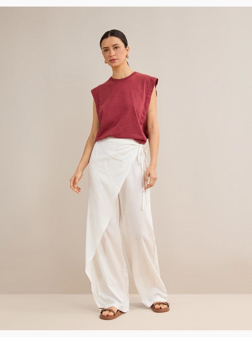 Linnen pareo broek, mo fashion - Kiabi