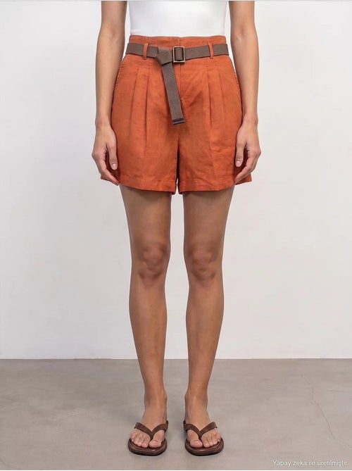 Linnen short dilvin - Kiabi Linnen short dilvin - Kiabi