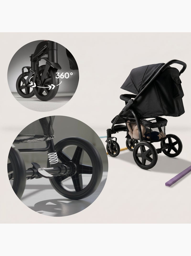 LIONELO Annet Plus Terreinbuggy - Grote Wielen - Vering - Met Accessoires Donkergrijs - Kiabi