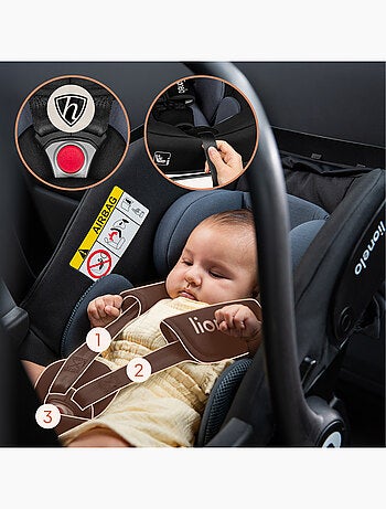 LIONELO Astrid i-Size Autostoeltje 40-87 cm - Baby autostoel - ADAC - Licht