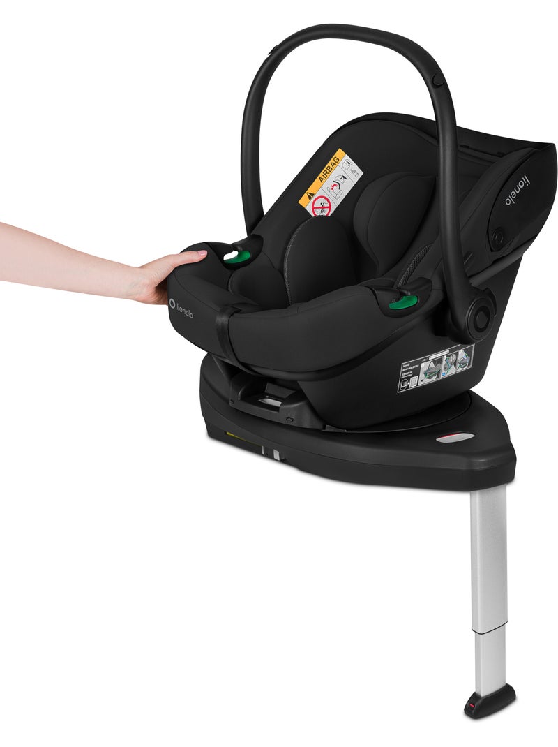 LIONELO Astrid i-Size Base Plus ISOFIX Base 180° - Voor Autostoeltje - Veilig Zwart - Kiabi