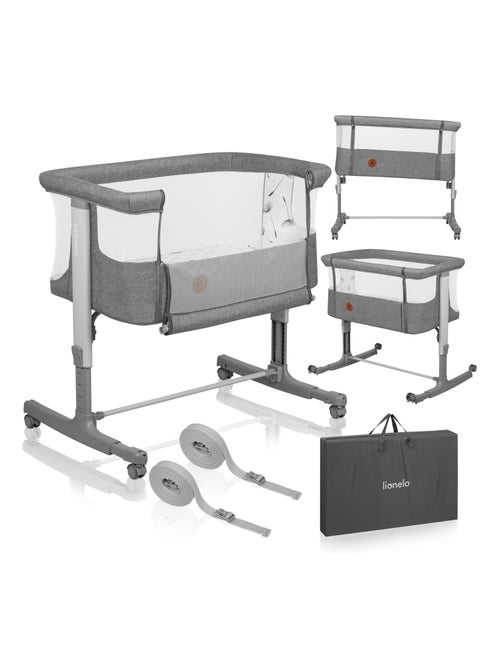 LIONELO Aurora Co-sleeper 3-in-1 - Aanschuifbedje - Babywieg - Matras - Reistas - Kiabi